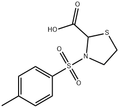 3-(TOLUENE-4-SULFONYL)-THIAZOLIDINE-2-CARBOXYLIC ACID Struktur