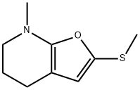 Furo[2,3-b]pyridine,  4,5,6,7-tetrahydro-7-methyl-2-(methylthio)- Struktur