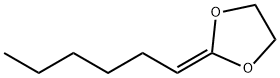 1,3-Dioxolane,  2-hexylidene- Struktur