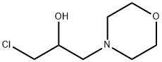 1-CHLORO-3-MORPHOLIN-4-YLPROPAN-2-OL Struktur