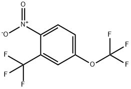 1-NITRO-4-TRIFLUOROMETHOXY-2-TRIFLUOROMETHYL-BENZENE Struktur