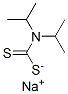 Carbamodithioic acid, bis(1-methylethyl)-, sodium salt Struktur