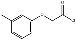 (3-methylphenoxy)acetyl chloride Struktur