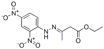 ethyl (3E)-3-[(2,4-dinitrophenyl)hydrazinylidene]butanoate Struktur