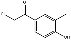 Ethanone, 2-chloro-1-(4-hydroxy-3-methylphenyl)- (9CI) Struktur