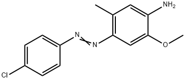 4-Chloro-4'-amino-2'-methyl-5'-methoxyazobenzene Struktur