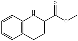 1,2,3,4-TETRAHYDRO-QUINOLINE-2-CARBOXYLIC ACID METHYL ESTER
 Struktur