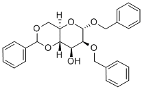 BENZYL 2-O-BENZYL-4,6-O-BENZYLIDENE-ALPHA-D-MANNOPYRANOSIDE Struktur