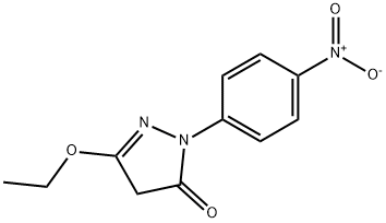 3-Ethoxy-1-(4-nitrophenyl)-2-pyrazolin-5-one Struktur