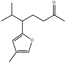 6-Methyl-5-(4-methyl-2-furyl)-2-heptanone Struktur