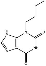 3-Butyl-3,7-dihydro-1H-purine-2,6-dione Struktur