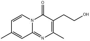 3-(2-hydroxyethyl)-2,8-dimethyl-4H-pyrido[1,2-a]pyrimidin-4-one Struktur