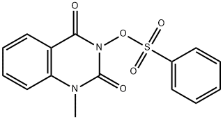 1-Methyl-3-[(phenylsulfonyl)oxy]quinazoline-2,4(1H,3H)-dione Struktur