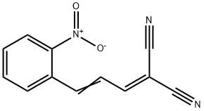 2-NITROCINNAMALMALONONITRILE Struktur