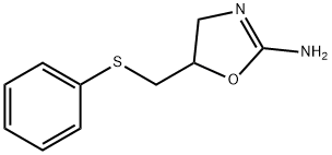 4,5-Dihydro-5-[(phenylthio)methyl]-2-oxazolamine Struktur