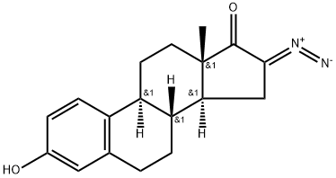 16-diazoestrone Struktur