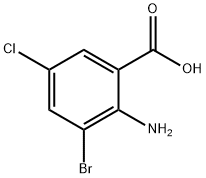 Benzoic acid, 2-aMino-3-broMo-5-chloro- Struktur