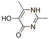 4(1H)-Pyrimidinone, 5-hydroxy-2,6-dimethyl- (9CI) Struktur