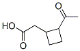 Cyclobutaneacetic acid, 2-acetyl- (9CI) Struktur