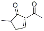 2-Cyclopenten-1-one, 2-acetyl-5-methyl- (9CI) Struktur