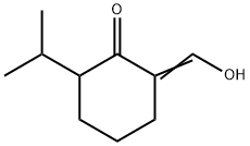 Cyclohexanone, 2-(hydroxymethylene)-6-(1-methylethyl)- (9CI) Struktur