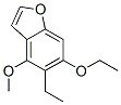 Benzofuran, 6-ethoxy-5-ethyl-4-methoxy- (9CI) Struktur