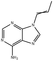 Tenofovir Disoproxil Related Compound B (10 mg) ((E)-9-(Prop-1-enyl)-9H-purin-6-amine) Struktur