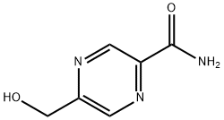 Pyrazinecarboxamide, 5-(hydroxymethyl)- (9CI) Struktur