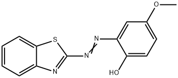 2-[(Benzothiazol-2-yl)azo]-4-methoxyphenol Struktur