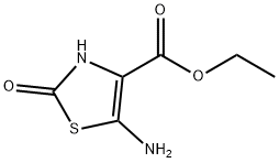 4-Thiazolecarboxylicacid,5-amino-2,3-dihydro-2-oxo-,ethylester(9CI) Struktur