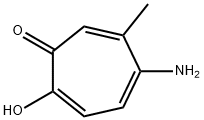 2,4,6-Cycloheptatrien-1-one, 5-amino-2-hydroxy-6-methyl- (9CI) Struktur