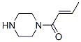 Piperazine, 1-[(2E)-1-oxo-2-butenyl]- (9CI) Struktur