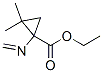 Cyclopropanecarboxylic acid, 2,2-dimethyl-1-(methyleneamino)-, ethyl ester (9CI) Struktur