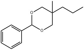 5-methyl-2-phenyl-5-propyl-1,3-dioxane Struktur