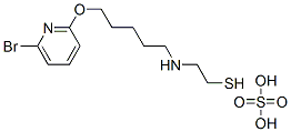 2-[5-(6-Bromo-2-pyridyloxy)pentyl]aminoethanethiol sulfate Struktur