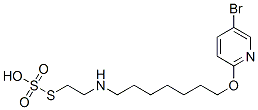 Thiosulfuric acid S-[2-[[7-[(5-bromo-2-pyridyl)oxy]heptyl]amino]ethyl] ester Struktur