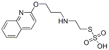 Thiosulfuric acid hydrogen S-[2-[[3-(2-quinolinyloxy)propyl]amino]ethyl] ester Struktur