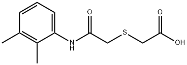 [(2,3-DIMETHYL-PHENYLCARBAMOYL)-METHYLSULFANYL]-ACETIC ACID Struktur