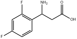 3-AMINO-3-(2,4-DIFLUORO-PHENYL)-PROPIONIC ACID Struktur