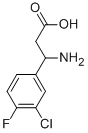 3-AMINO-3-(3-CHLORO-4-FLUORO-PHENYL)-PROPIONIC ACID Struktur