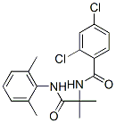 Benzamide, 2,4-dichloro-N-[2-[(2,6-dimethylphenyl)amino]-1,1-dimethyl-2-oxoethyl]- (9CI) Struktur