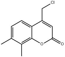 4-CHLOROMETHYL-7,8-DIMETHYL-CHROMEN-2-ONE Struktur