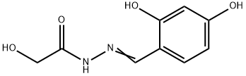 Acetic acid, hydroxy-, [(2,4-dihydroxyphenyl)methylene]hydrazide (9CI) Struktur