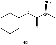 L-Alanine, cyclohexyl ester, hydrochloride Struktur