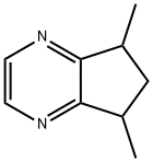 5H-Cyclopentapyrazine, 6,7-dihydro-5,7-dimethyl- Struktur