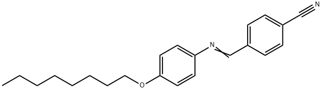 N-(P-CYANOBENZYLIDENE)-P-OCTYLOXYANILINE Struktur