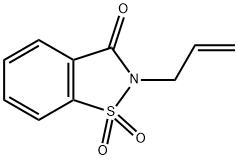 2-allyl-1,2-benzisothiazol-3(2H)-one 1,1-dioxide            Struktur