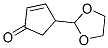 2-Cyclopenten-1-one,  4-(1,3-dioxolan-2-yl)- Struktur