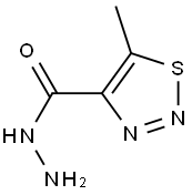 1,2,3-Thiadiazole-4-carboxylic  acid,  5-methyl-,  hydrazide Struktur