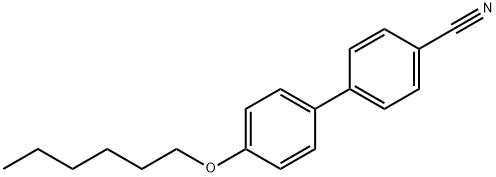 4'-(HEXYLOXY)-4-BIPHENYLCARBONITRILE Structure